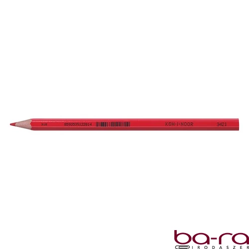 Postairón KOH-I-NOOR 3421 hatszögletű piros