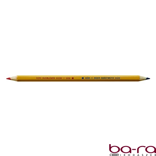 Postairón KOH-I-NOOR 3433 hatszögletű vékony piros-kék