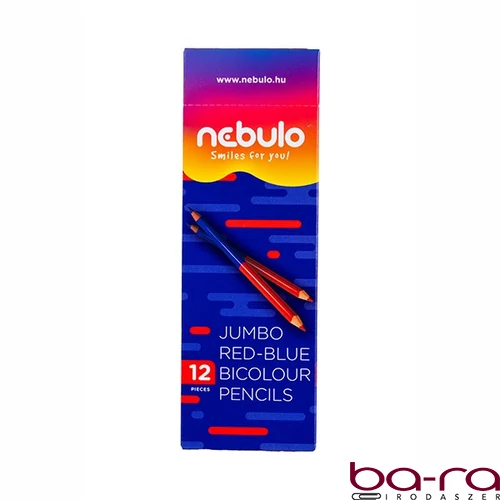 Postairón NEBULO Jumbo háromszögletű piros-kék