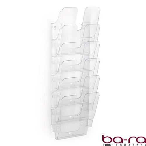 Prospektustartó DURABLE Flexiplus A/4 álló fali 6 részes átlátszó