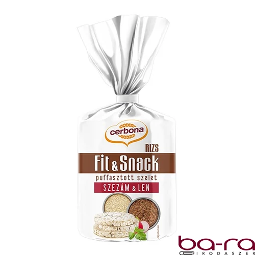 Puffasztott rizs CERBONA len- és szezámmagos 90 g