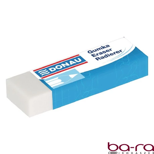 Radír DONAU 62x21x11 mm fehér