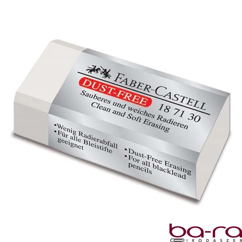 Radír FABER-CASTELL papírtokos forgács mentes 42x21x11mm fehér