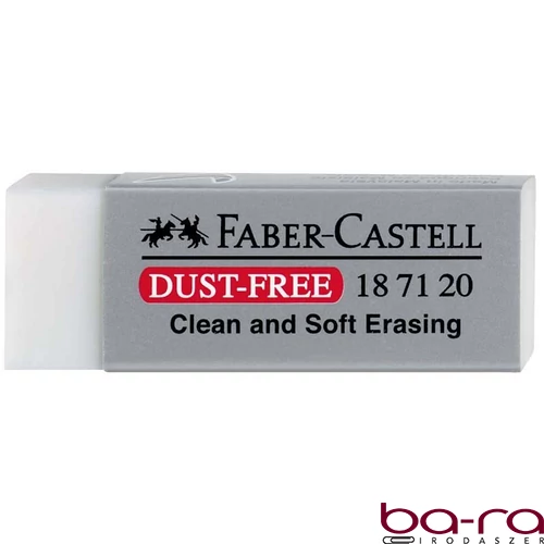 Radír FABER-CASTELL papírtokos forgács mentes 62x22x13mm fehér