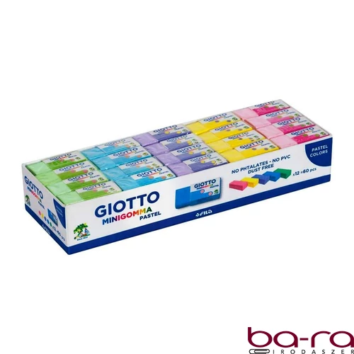 Radír GIOTTO mini gomma pasztell színek