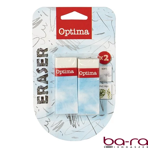 Radír OPTIMA papírtokos 2db/bliszter