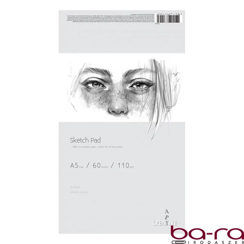 Rajztömb CREATIVE A/5 110 g 60 íves