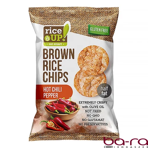 Rizschips RICE UP csípős chilis 60 g
