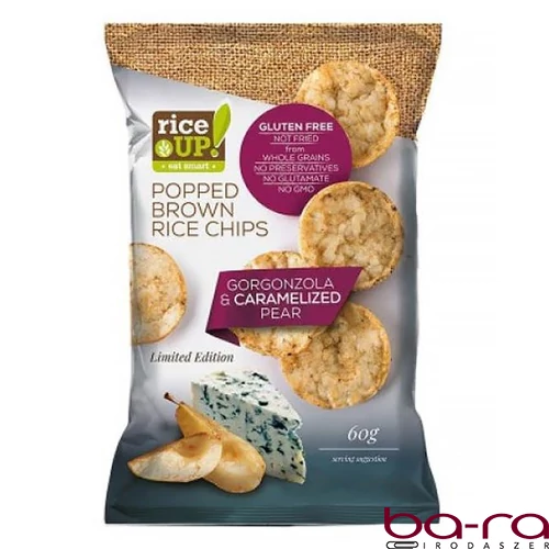 Rizschips RICE UP gorgonzola sajtos 60 g