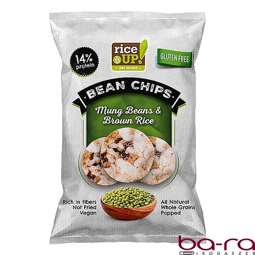Rizschips RICE UP proteines mungóbabbal 60 g