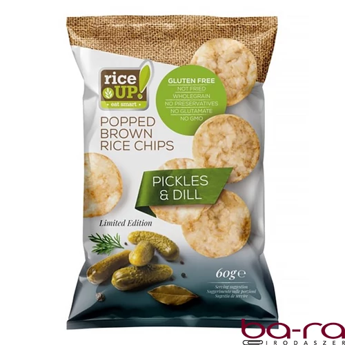 Rizschips RICE UP uborkás 60 g