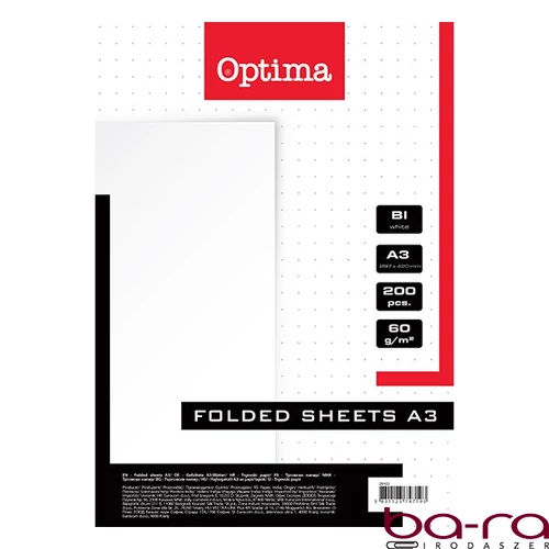 Rovatolt ív OPTIMA A/3 sima 60 g 200 ív/csomag