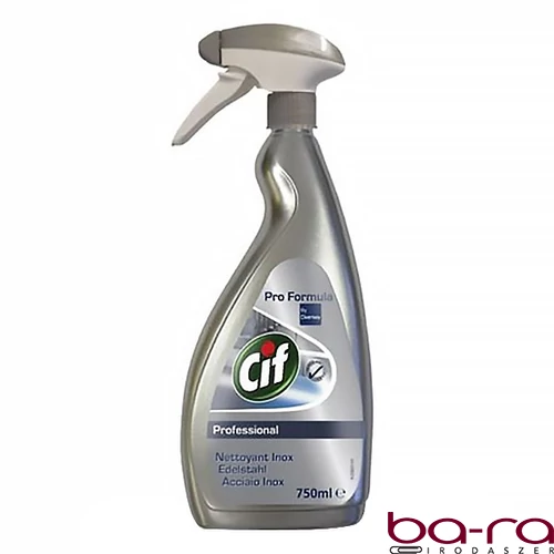 Rozsdamentes acél- és üvegtisztító CIF Professional 750ml
