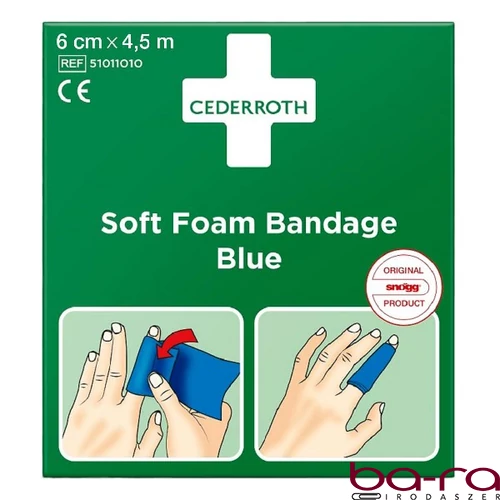 Sebtapasz utántöltő CEDERROTH téphető/vágható 6cm x 4.5m, kék