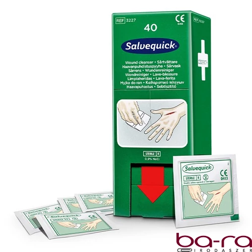 Sebtisztító kendő adagoló Salvequick 40 darabos