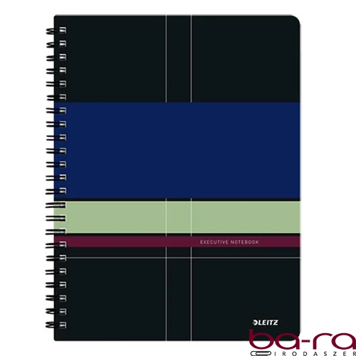 Spirálfüzet kockás LEITZ A/4 80 lapos Executive PP