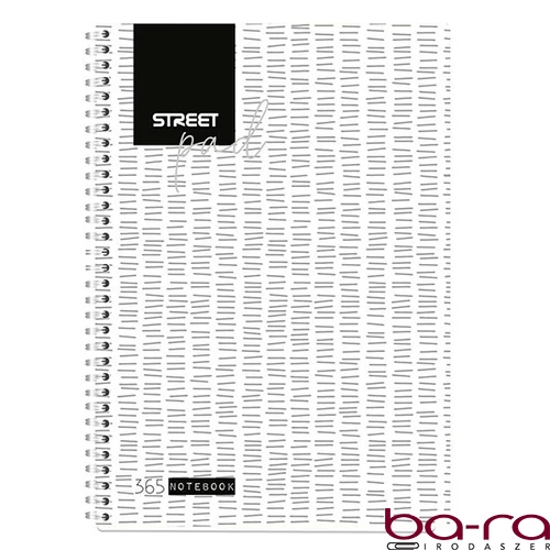 Spirálfüzet kockás STREET Pad A/4 100 lapos fehér