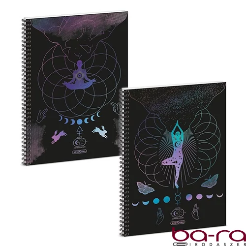 Spirálfüzet kockás ARS UNA Mystic Constellation A/4 60 lapos
