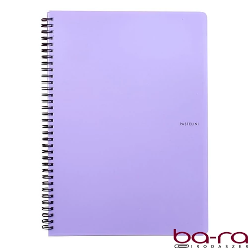 Spirálfüzet vonalas PASTELINI A/4 60 lapos lila
