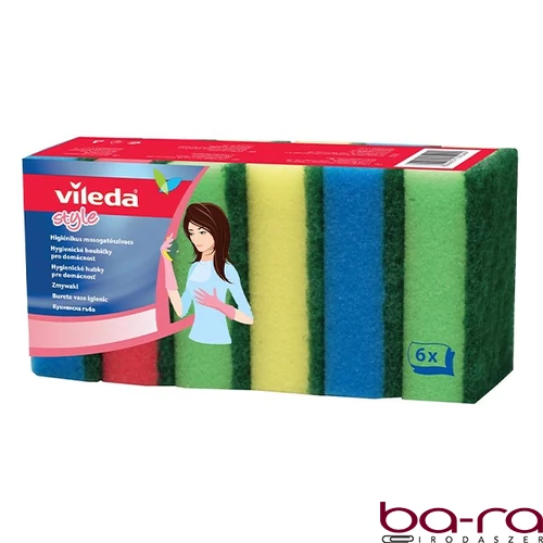 Mosogatószivacs VILEDA Rainbow 6 darabos