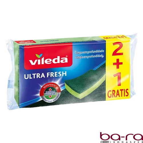 Mosogatószivacs VILEDA Ultra Fresh 2+1 darabos