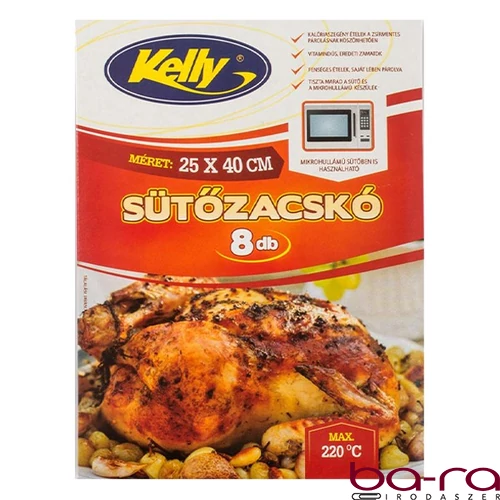 Sütőfólia KELLY csirkés 25x38 cm 8 darabos