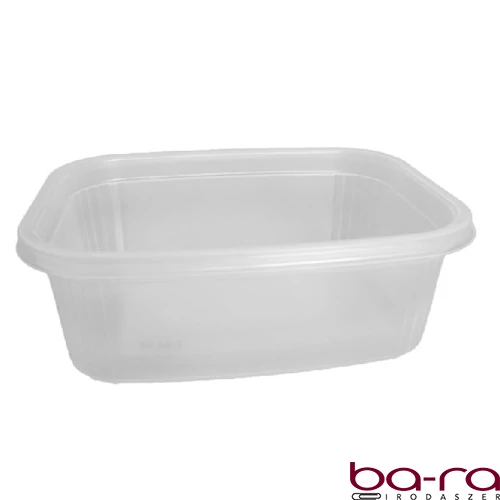 Svédtál elviteles doboz PP 500 ml natúr  50 darabos 10762