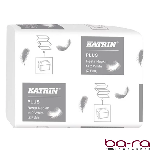 Szalvéta KATRIN M2 2 rétegű 25,5x15,5 cm 140 lapos hófehér 21 csomag/karton