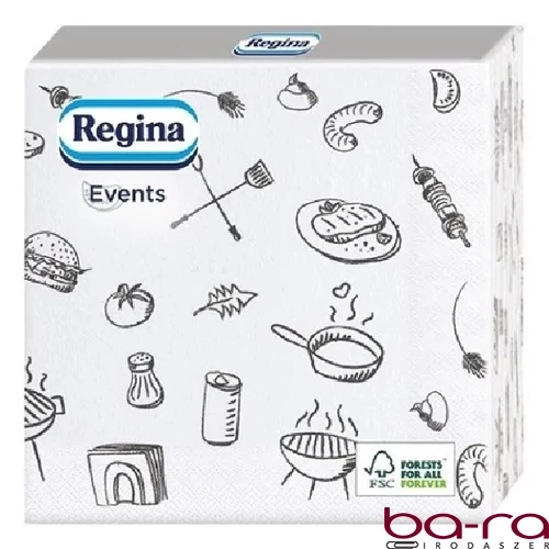 Szalvéta REGINA Grill 3 rétegű 33x33 cm 15 darabos