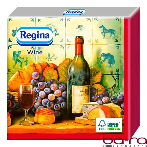 Szalvéta REGINA Wine Red 3 rétegű 33x33 cm 15 darabos