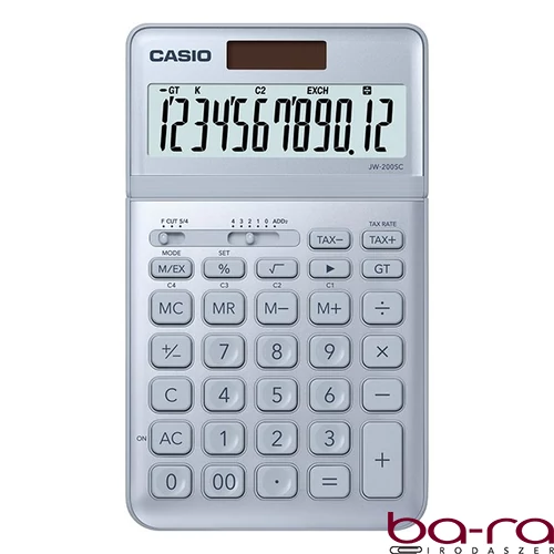Számológép asztali CASIO JW 200 SC 12 digit kék
