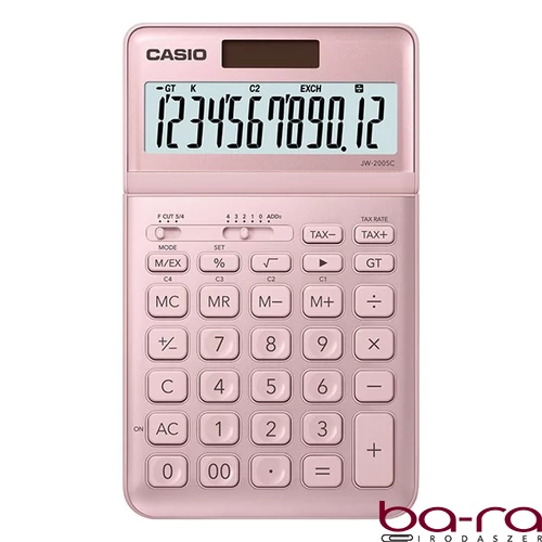 Számológép asztali CASIO JW 200 SC 12 digit pink