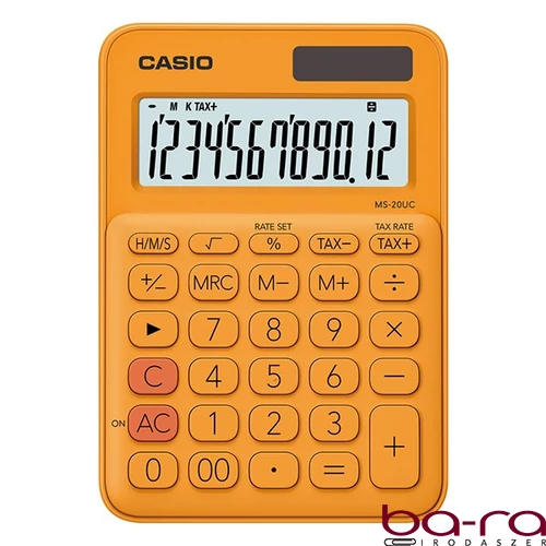 Számológép asztali CASIO MS 20 UC 12 digit narancs