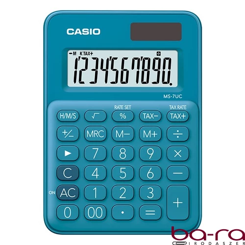Számológép asztali CASIO MS 7 UC 10 digit kék