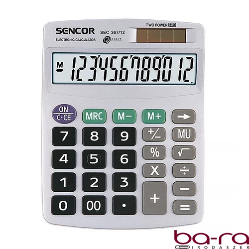 Számológép asztali SENCOR SEC 367/12 12 digit