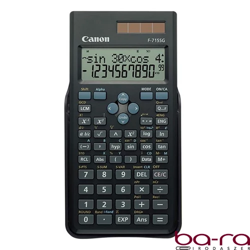 Számológép tudományos CANON F-715SG fekete 250 funkciós 2 soros 10+2 digit