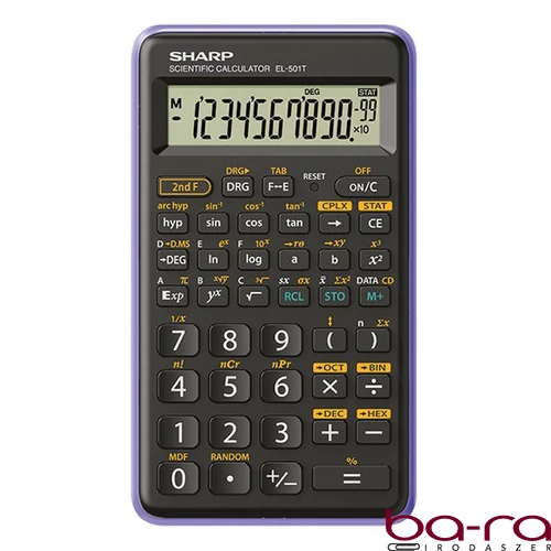 Számológép tudományos SHARP EL-501XBVL 146 funkciós 12 digit lila