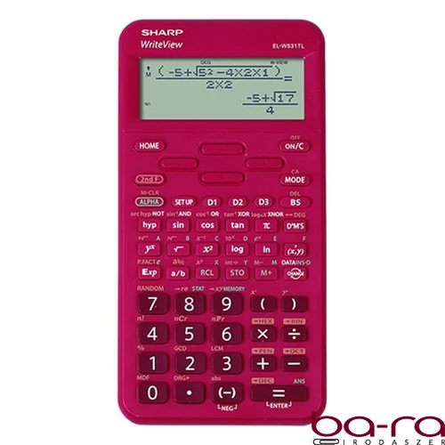 Számológép tudományos SHARP EL-W531TLBR 420 funkciós 12 digit piros