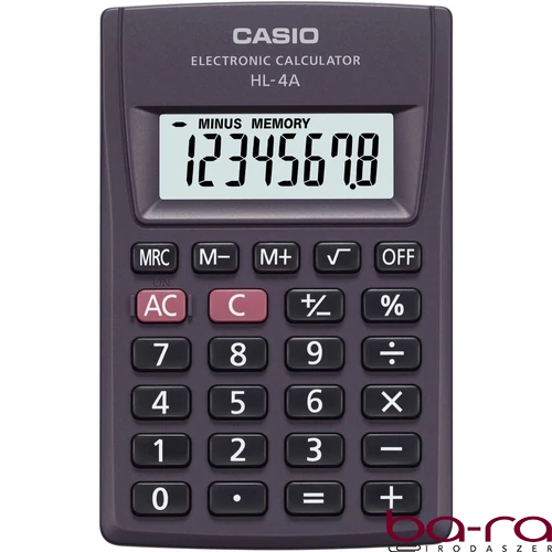 Számológép zseb CASIO HL-4 8 digit
