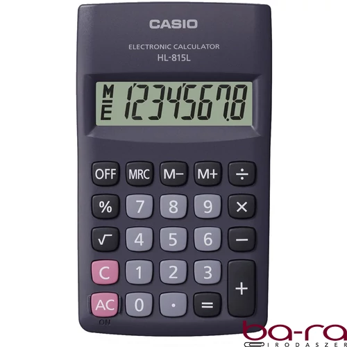Számológép zseb CASIO HL-815L BK 8 digit
