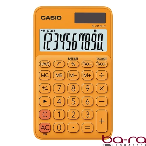 Számológép zseb CASIO SL 310 UC 10 digit narancs