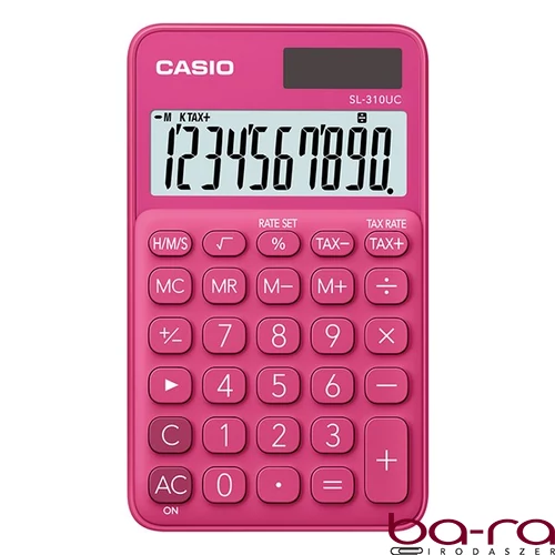 Számológép zseb CASIO SL 310 UC 10 digit piros