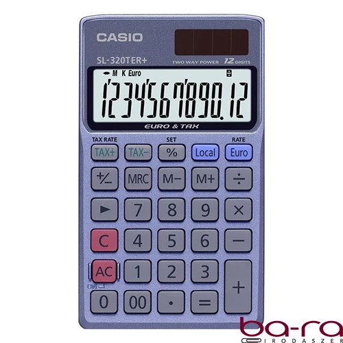 Számológép zseb CASIO SL 320 TER+ 12 digit kék