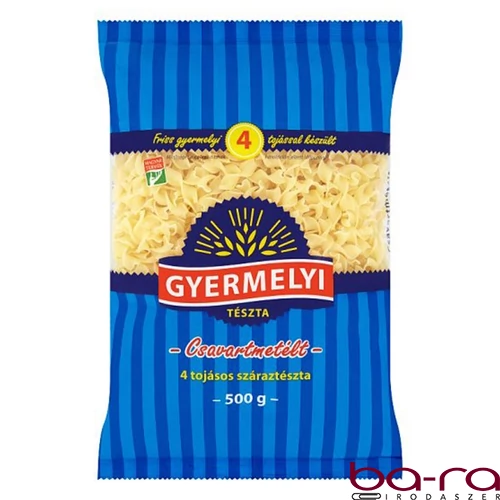 Száraztészta csavartmetélt GYERMELYI 4 tojásos 500 g