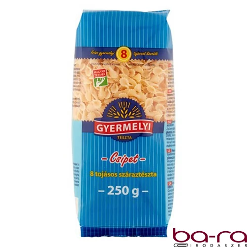 Száraztészta csipet GYERMELYI 8 tojásos 250 g