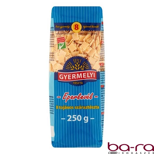 Száraztészta eperlevél GYERMELYI 8 tojásos 250 g