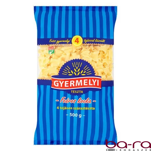 Száraztészta fodros kocka GYERMELYI 4 tojásos 500 g
