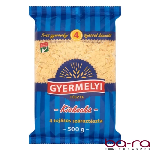 Száraztészta kiskocka GYERMELYI 4 tojásos 500 g