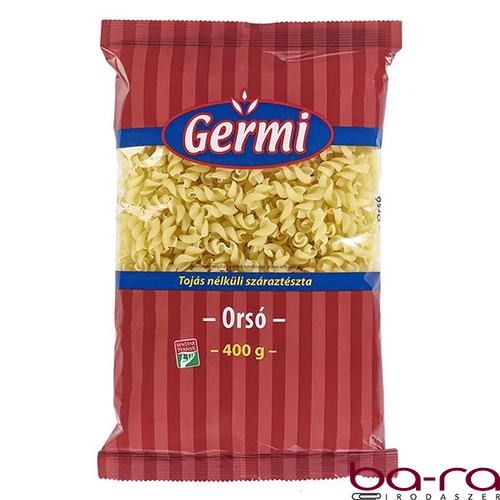 Száraztészta orsó GYERMELYI Germi tojás nélküli 400 g