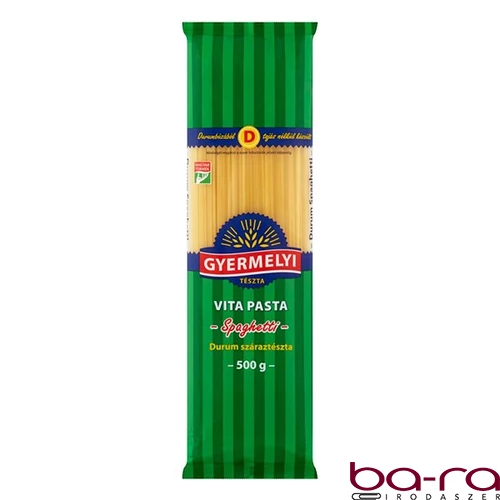 Száraztészta spagetti GYERMELYI Vita Pasta durum 500 g